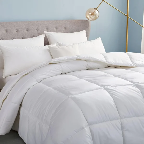 Size Hard-to-FIND 75 Oz FillWeight Goose Down Alternative Comforter, 600 Thread Count 100% Egyptian Cotton Cover, 700 Fill Power - Image 4