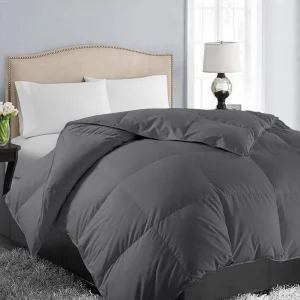 Soft King Size Down Alternative Comforter All Season Reversible Quilted Duvet Insert with Corner Ties, Comforters