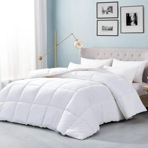 Size Hard-to-FIND 75 Oz FillWeight Goose Down Alternative Comforter, 600 Thread Count 100% Egyptian Cotton Cover, 700 Fill Power - Image 3